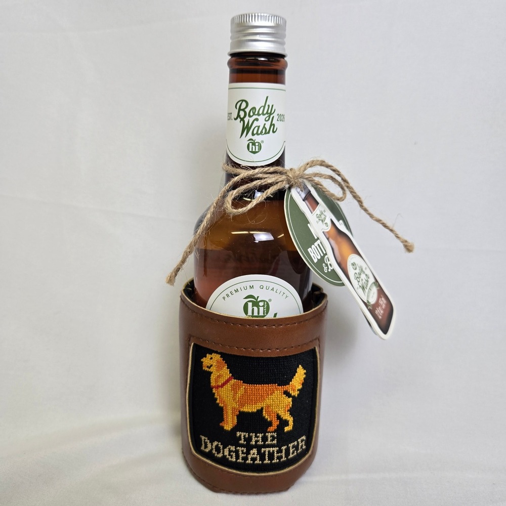 Hi Peach Layne The Dogfather Father's Day Gift Set Body Wash Drink Sleeve Opener